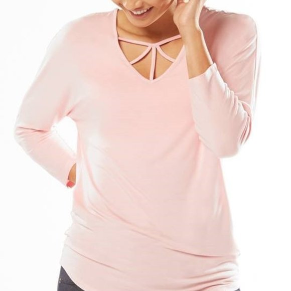 Ruby Ribbon Pink Lounge About Tunic #1669 - Picture 2 of 13